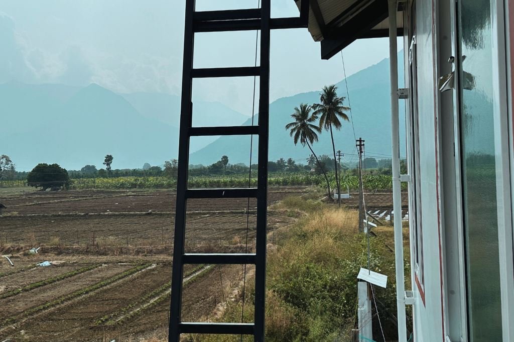Farm views from the balcony